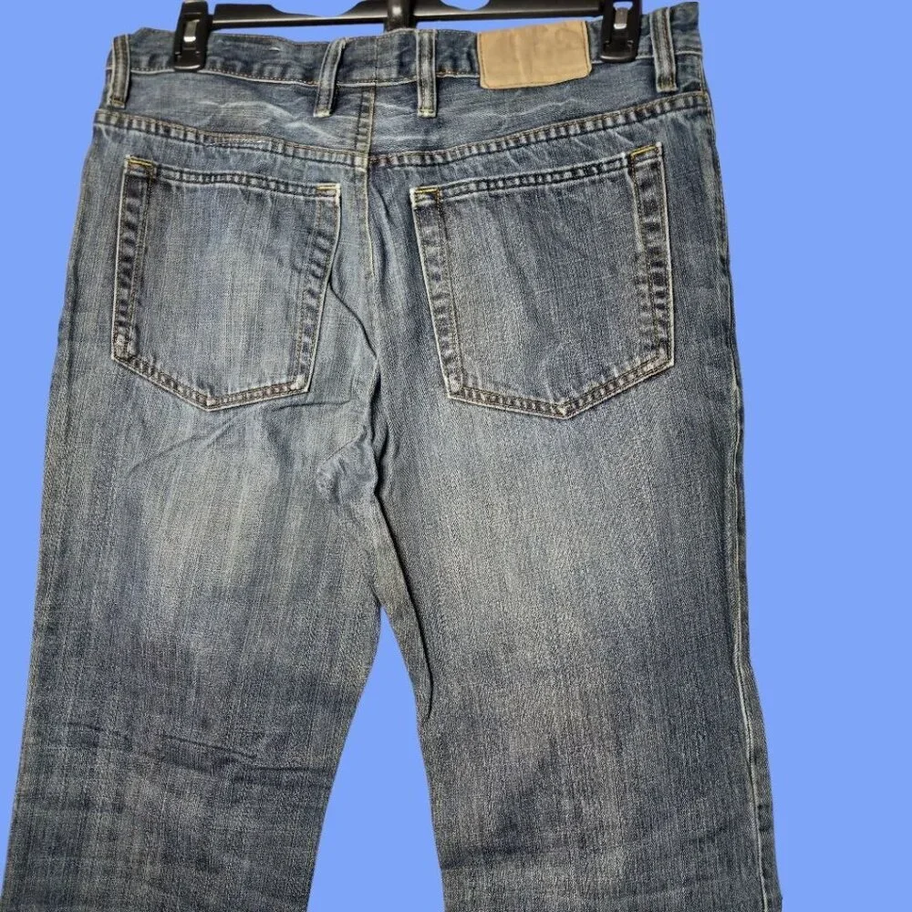 Gap Mens 1969 Straight Fit Denim Jeans Medium Wash Cotton Casual Wear Size 36/34 - Picture 10 of 16
